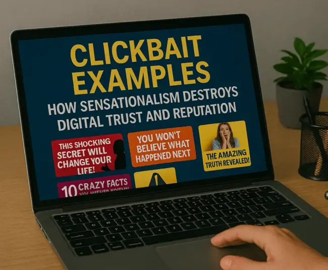 Clickbait Examples: How Sensationalism Destroys Digital Trust and Reputation